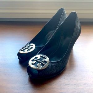 Tory Burch Sally 2 Peep Toe Wedges
